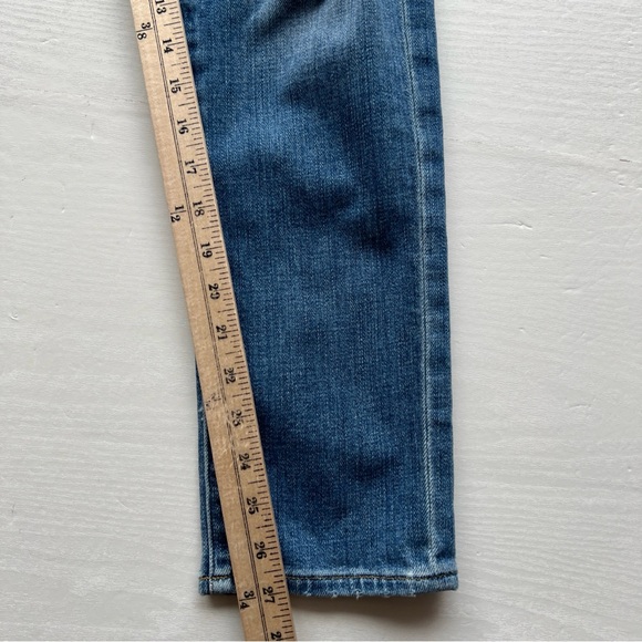 Frame Le Beau Ankle Straight Leg Boyfriend Jeans Womens 23 Cleo Rips Wash - Picture 6 of 16